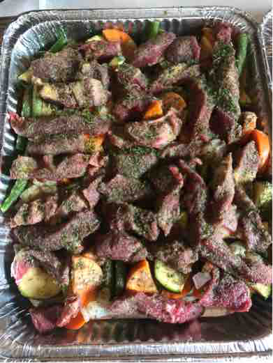 Fast and Furious Freezer Meals(Ranch Steak and Veggies)